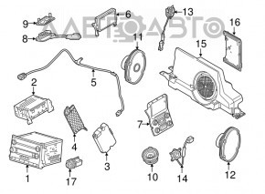 Сабвуфер Ford Escape MK3 13- SONY