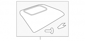 Ornamente laterale față stânga sus, negru, pentru Land Rover Range Rover Velar 18-23