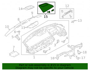 Ornamente laterale față stânga sus, negru, pentru Land Rover Range Rover Velar 18-23