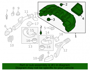 Корпус воздушного фильтра BMW X7 G07 19-20 N63