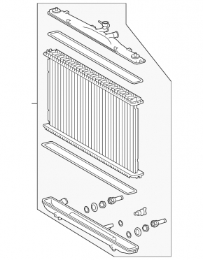 Radiator răcire apă Toyota Sienna 11-16 2.7, 3.5