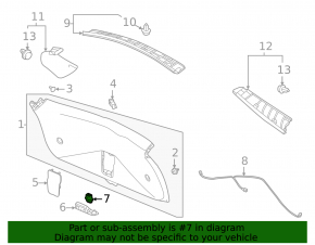 Кнопка закрытия двери багажника Honda CRV 23-26