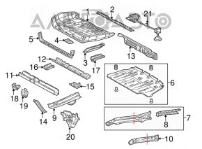 Защита багажника Toyota Sienna 11-19