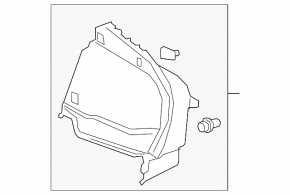Decorat arc dreapta Toyota Prius 50 20-22 fara roata de rezerva