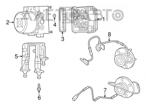 ABS АБС Dodge Challenger 09-13