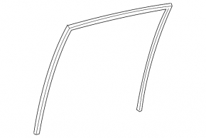 Уплотнитель стекла задний левый Toyota Rav4 19-24