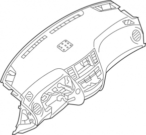 Торпедо передняя панель без AIRBAG Infiniti JX35 QX60 13-14 дорест беж