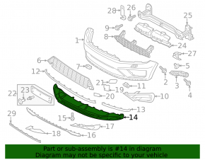 Bara de protecție față pentru VW Touareg 15-17