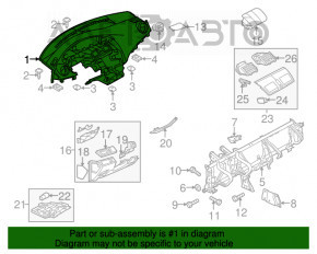 Торпедо передняя панель без AIRBAG Mazda3 MPS 09-13