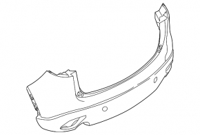 Бампер задний голый Mazda CX-5 13-16