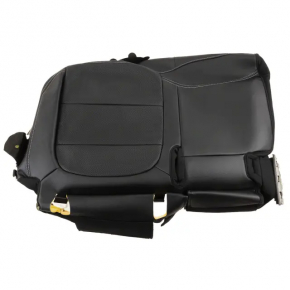 Husă pernă banchetă spate, rândul 2, stânga, Ford Escape MK4 20-26, piele neagră perforată, hibridă