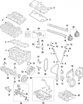 Вал балансировочный Volvo XC90 16-26 B4204T27 T6 2.0