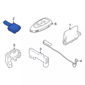 Keyless Antenna Receiver Module Ford C-max MK2 13-18