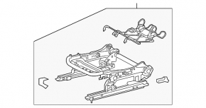Motor pentru reglarea longitudinală a scaunului șoferului Toyota Rav4 19-25 fără cadru