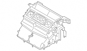 Корпус печки голый Mitsubishi Outlander Sport ASX 10-17