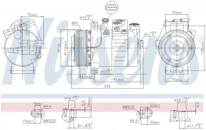 Компрессор кондиционера Mercedes C-class W205 15-18 Denso