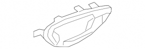 Mâner interior ușă stânga față Mercedes Clasa C W205 15-21, gri închis