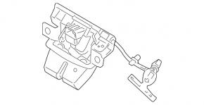 Замок крышки багажника Ford Fiesta 11-19 4d