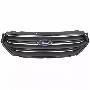 Решетка радиатора grill Ford Escape MK3 17-19 рест черн с хромом