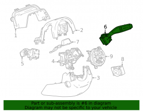 Ansamblu comutator coloană direcție chitară Chevrolet Equinox EV 24-26