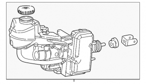 Cilindru principal de frana cu rezervor Toyota Camry v70 18 hybrid cu capac