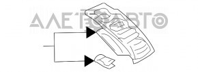 Воздуховод правый Mitsubishi Galant 04-06