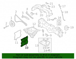 Крышка клапанная левая Subaru Outback 20-23 2.5 FB25