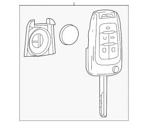 Ключ Chevrolet Malibu 13-16 keyless