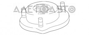 Suport amortizor față dreapta Lexus RX350 RX450h 10-15