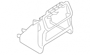 Ornamente consolă centrală spate inferioară gri închis pentru Audi A6 C8 19-21