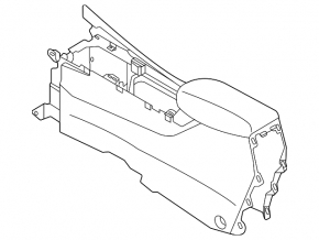 Cotieră consolă centrală Nissan Kicks 21-23 SR, SV