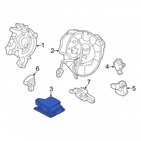 Модуль srs airbag компьютер подушек безопасности Ford Edge 19-24