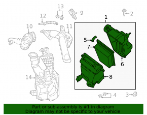 Корпус воздушного фильтра Nissan Sentra 13-19 1.6 1.8