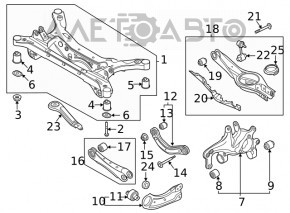 Цапфа задняя левая Kia K5 21-24 FWD