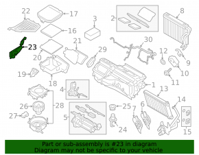 Водосток решетки дворников левый BMW X3 F25 11-17