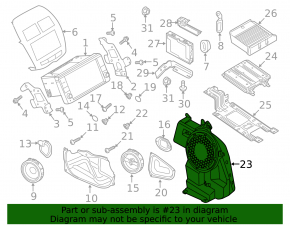 Сабвуфер Mitsubishi Outlander Sport ASX 10-22