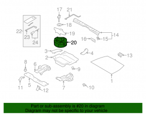 Пенопласт под инструмент Subaru Forester 08-11 SH