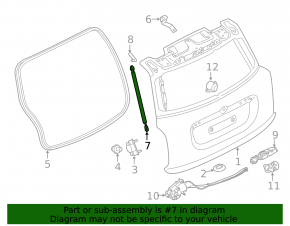 Amortizor hayon stânga Mini Cooper Countryman F60 17-24
