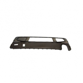 Накладка заднего бампера нижняя Jeep Cherokee KL 14-18 под 1 трубу, структура, Trailhawk