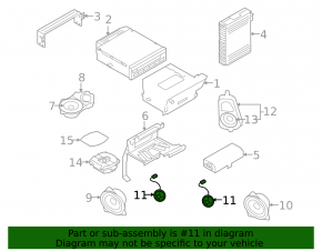 Пищалка левая BMW X5 E70 07-13