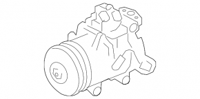 Компрессор кондиционера Subaru Outback 10-14 3.6