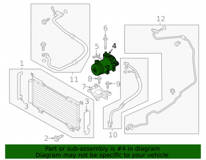 Compresor aer condiționat Subaru Outback 15-19