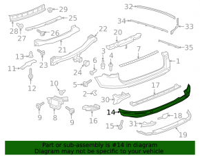 Bara spate pentru VW Touareg 15-17