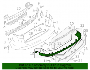 Buza bara din spate Ford C-max MK2 13-18 structura