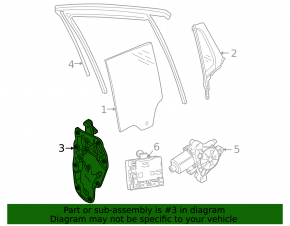 Стеклоподъемник механизм задний левый Volkswagen ID.4 23-26