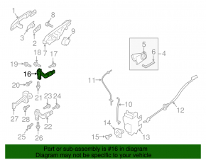 Петля двери верхняя передняя правая Volvo XC40 16-22