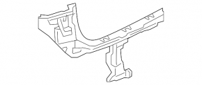 Suport bara spate sub stop stânga pentru BMW X1 F48 2016-2022. Capac și ornament bara.