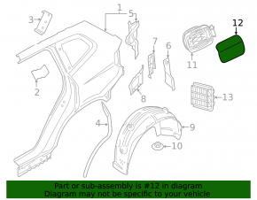 Лючок бензобака BMW X5 G05 19-26