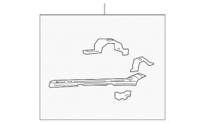 Suport TV stânga pentru Toyota Rav4 2006-2012