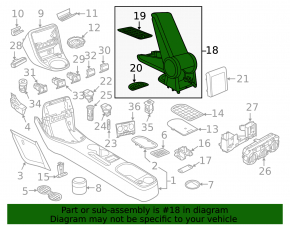 Подлокотник VW Beetle 12-17 кожа, черный